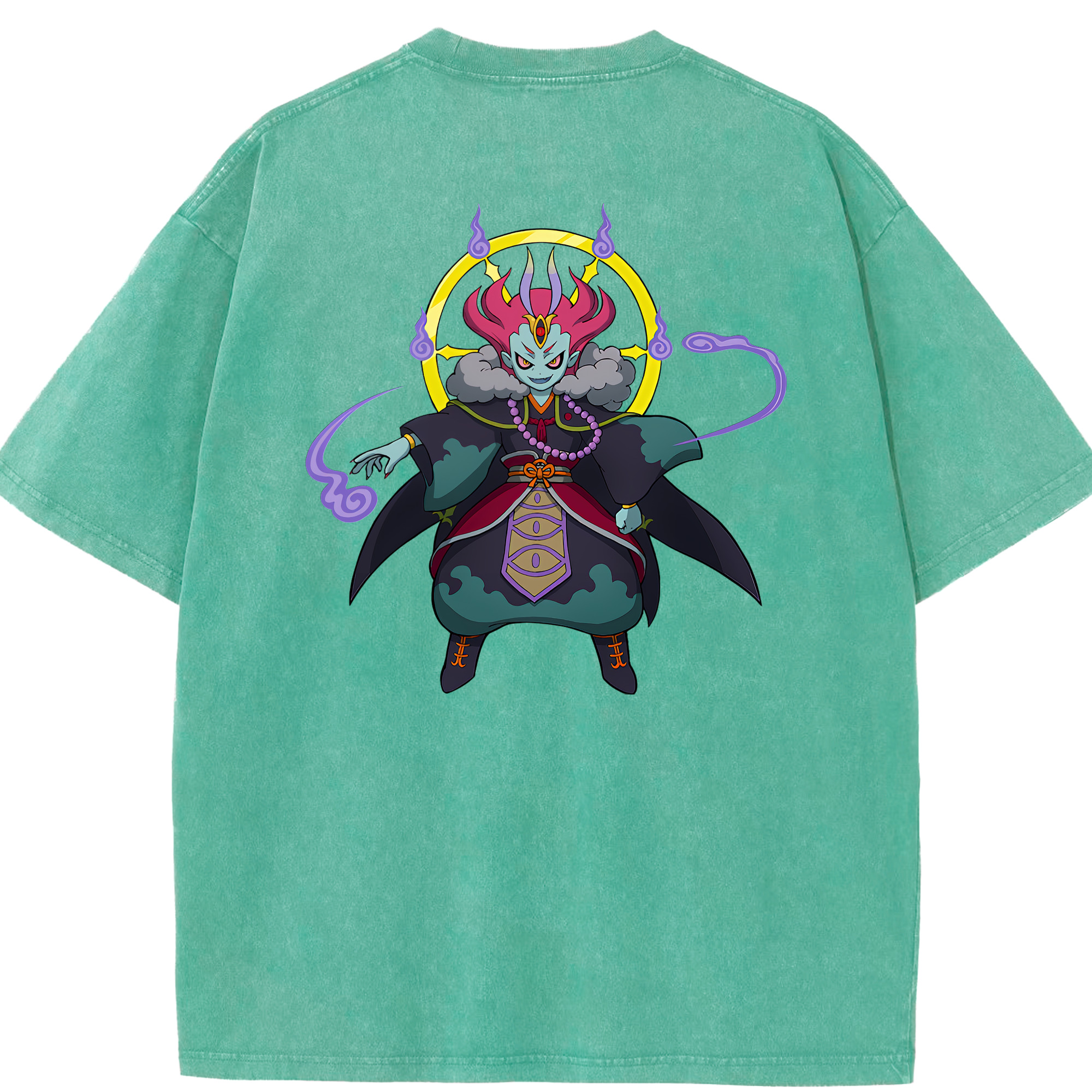 （画像用） 妖怪ウォッチ Yo-kai Watch 綿100% ヴィンテージ風 半袖Tシャツ（背面プリント）